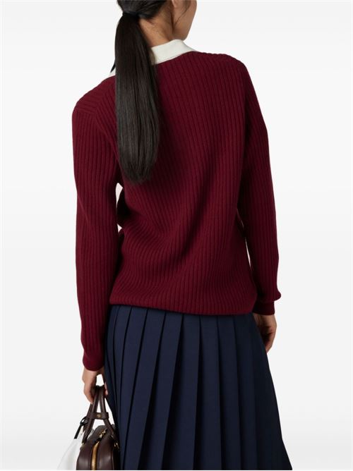 Ribbed cashmere polo MIU MIU | MMLA351580F038I